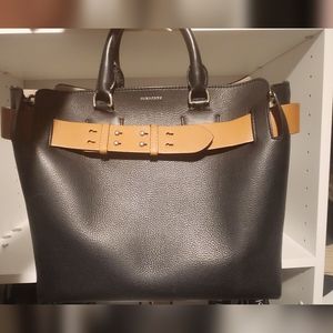 Burberry leather belt tote bag